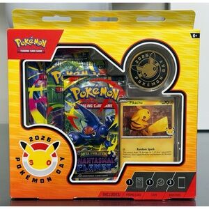 2026‎ Pokemon Day 30th Anniversary Pikachu Promo 3 Pack Mega/Phantasmal Flames